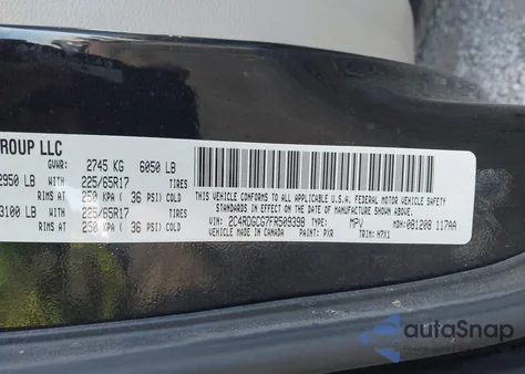 2015 Dodge Grand Caravan Sxt from USA, damaged, VIN 2C4RDGCG7FR509398